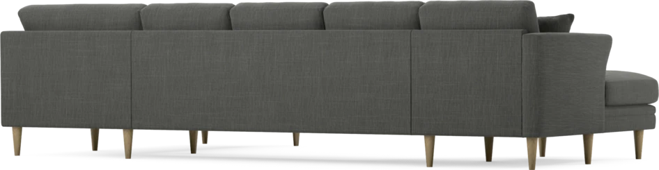 Eden - 3-sits soffa med schäslong vänster och divan höger - Grå