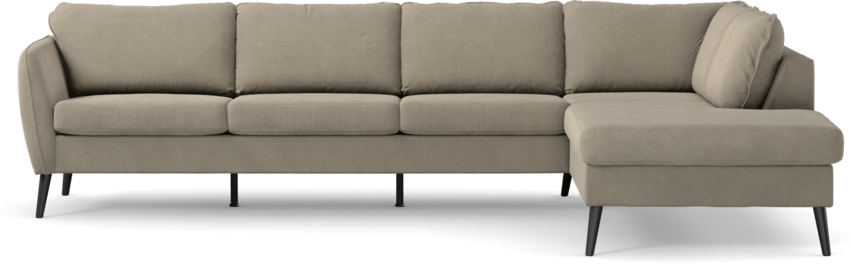 County - 3-sits soffa med divan höger - Beige