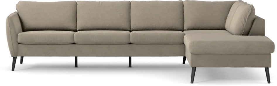 County - 3-sits soffa med divan höger - Beige