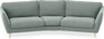 Madison - 3-sits soffa svängd, 90 cm - Turkos