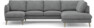 Madison Lux - 2-sits soffa med schäslong vänster och divan höger - Vit