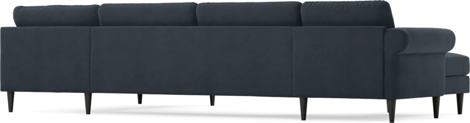 Bridge - 3-sits soffa med schäslong vänster och divan höger - Blå
