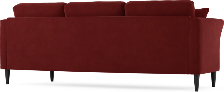 Eden - 3-sits soffa svängd - Röd