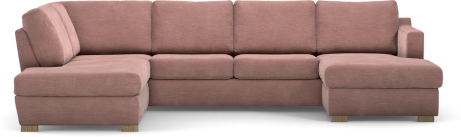 Friday - 3-sits soffa med divan vänster och schäslong höger - Rosa