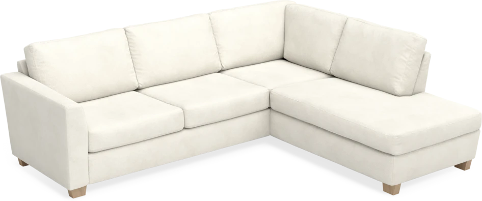 Friday - 2,5-sits soffa med divan höger - Vit