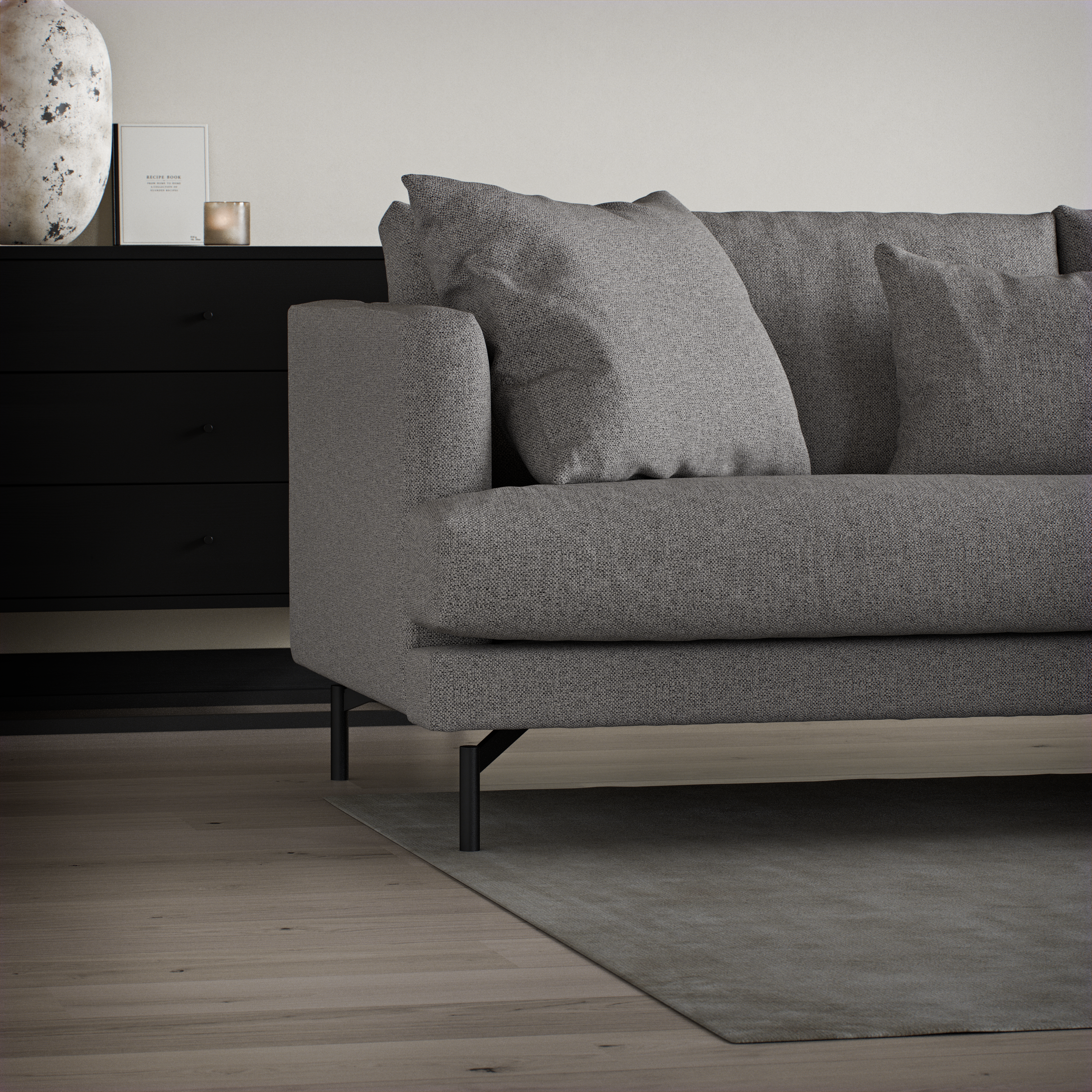 Harper - 3-sits soffa med divan höger - inspiration
