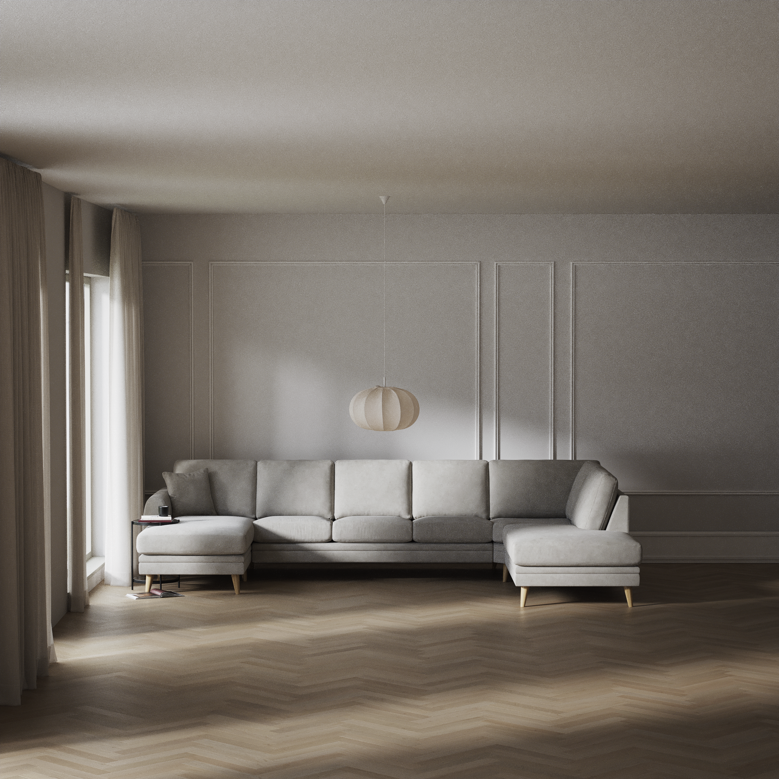 Eden - 3-sits soffa med schäslong vänster och divan höger - inspiration