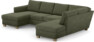 Friday - 3-sits soffa med schäslong vänster och divan höger - Grön