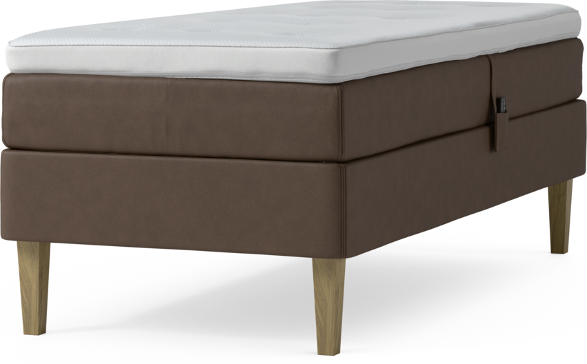 Delux Sense - Ställbar säng, enkelsäng med bäddmadrass och sängben