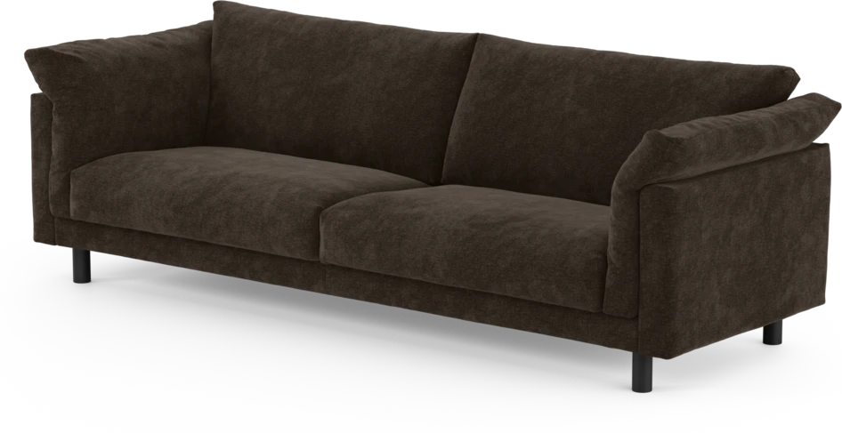 Cherrie - 4-sits soffa, fast klädsel - Brun