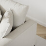 Rossi - 3-sits soffa, hel dyna - Vit