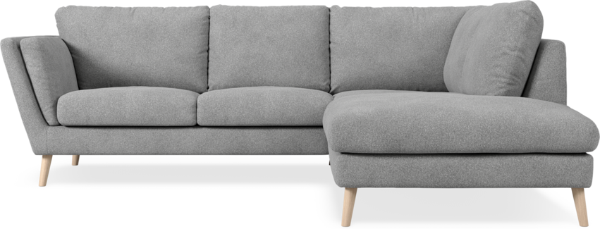 Madison Lux - 2-sits soffa med divan höger - Vit