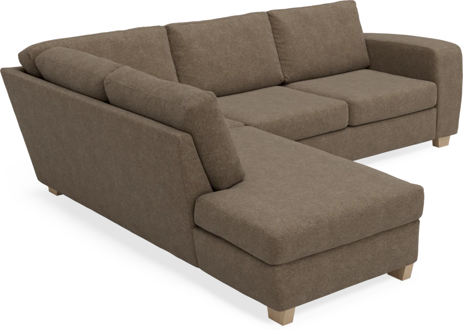 Friday - 2,5-sits soffa med divan vänster - Brun