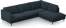 Madison Lux - 3-sits soffa med divan höger - Blå