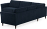 Bridge - Hörnsoffa, 2+2-sits - Blå