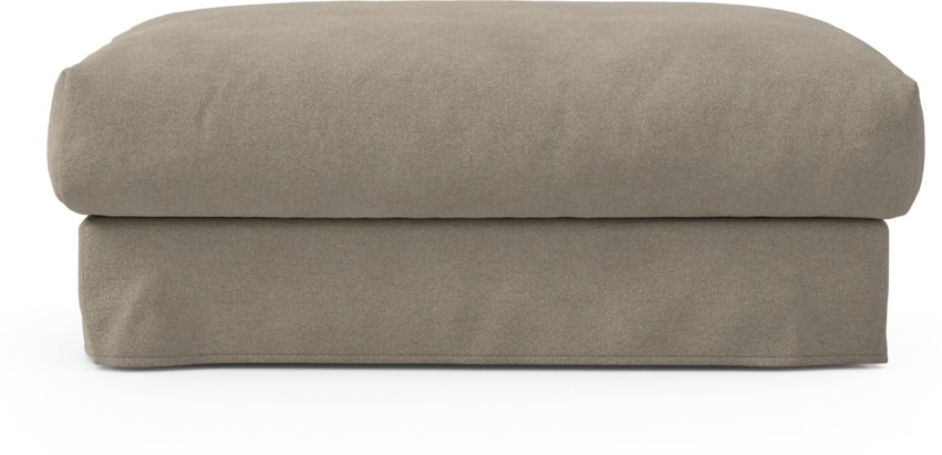 Cherrie - Fotpall 110 med kappa - Beige