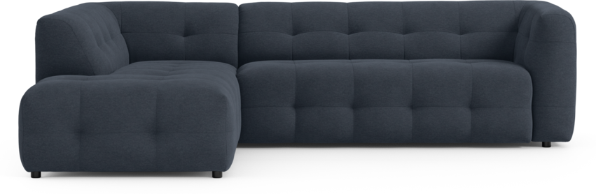 Bella - 3-sits soffa med divan vänster - Blå