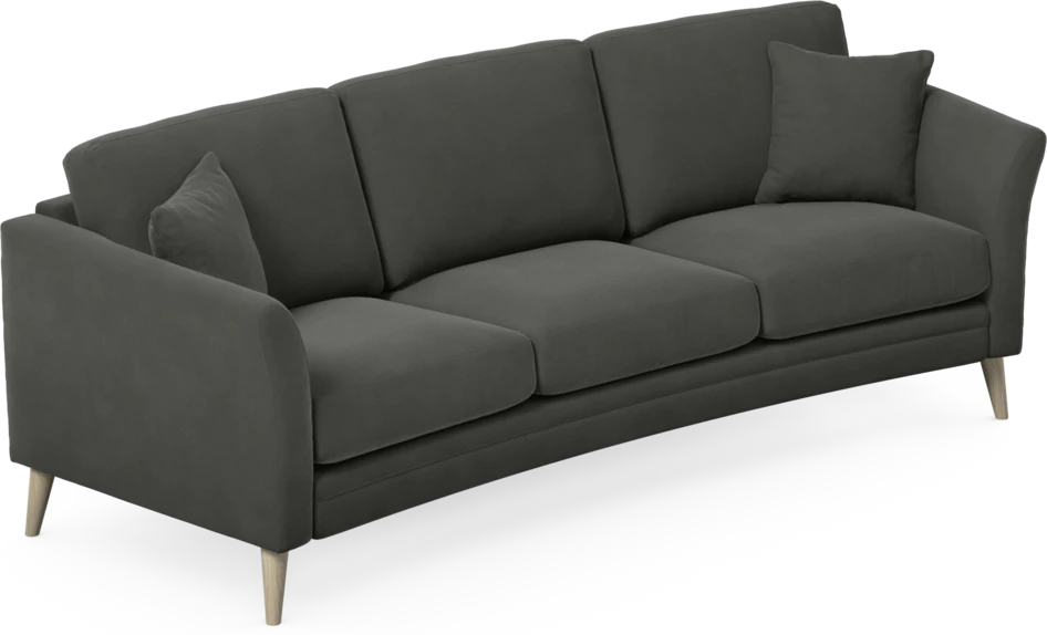Eden - 3-sits soffa svängd - Grå