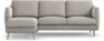 Madison Lux - 2-sits soffa med schäslong vänster - Grå