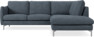 Madison - 2-sits soffa med divan höger - Vit