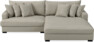 Rossi - 2-sits soffa med schäslong XL höger - Grå