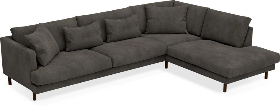 Harper - 3-sits soffa med divan höger - Grå