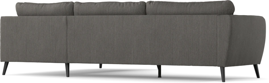County - 2,5-sits soffa med divan höger - Brun