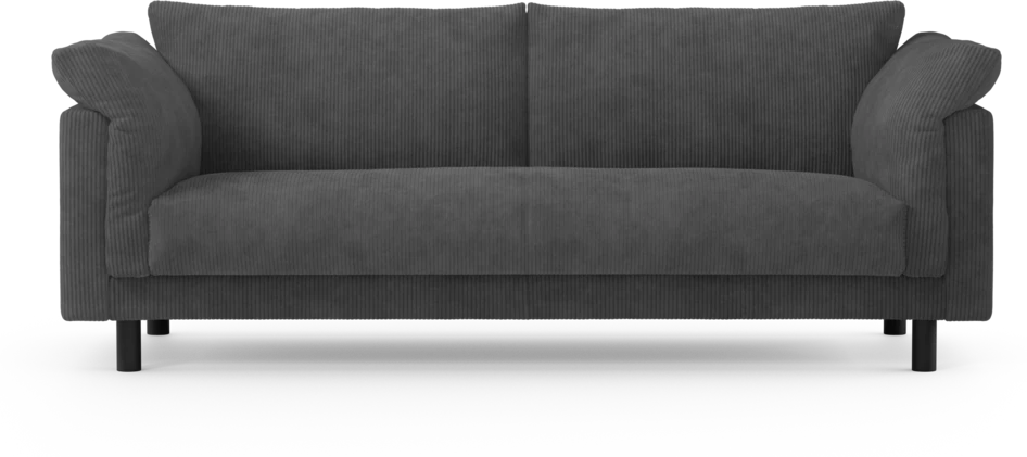 Cherrie - 3-sits soffa, hel dyna, fast klädsel - Grön