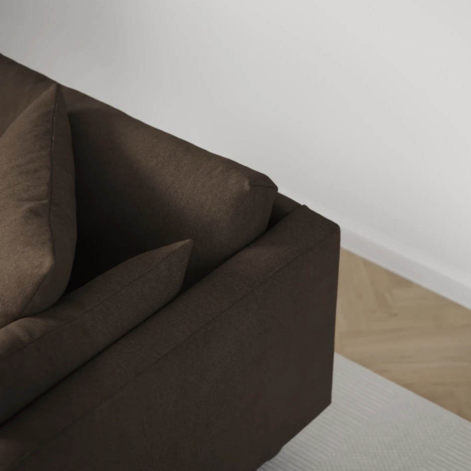 Harper - 3-sits soffa - Brun