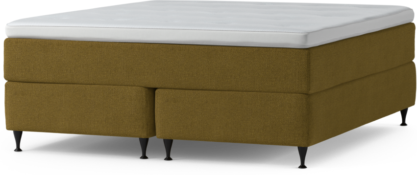 Delux Exclusive - Kontinentalsäng, dubbelsäng med bäddmadrass och sängben