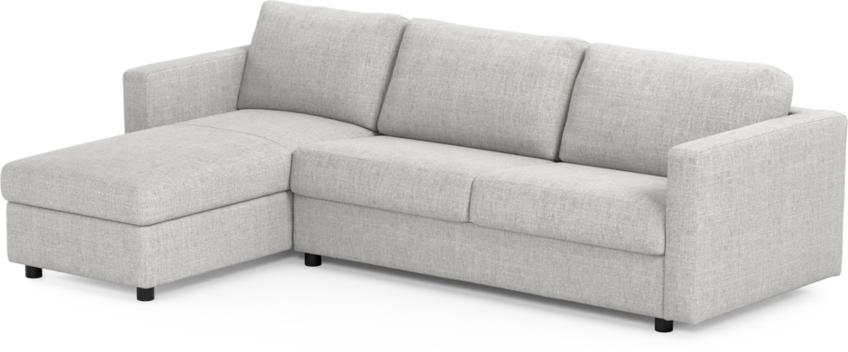 Lindö - Bäddsoffa 2,5-sits med schäslong, vändbar - Grå