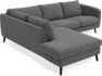 Madison - 2-sits soffa med divan vänster - Grå