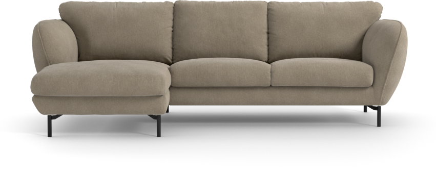 Madison Lux - 2-sits soffa med schäslong vänster - Beige
