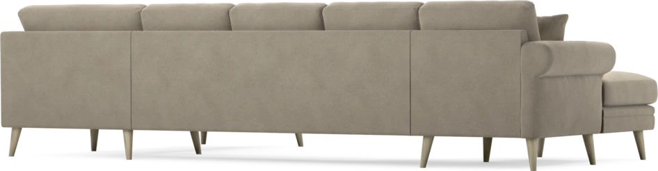 Eden - 3-sits soffa med schäslong vänster och divan höger - Beige