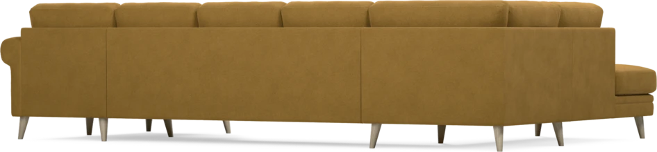 Eden - 3-sits soffa med divan vänster och schäslong höger - Gul