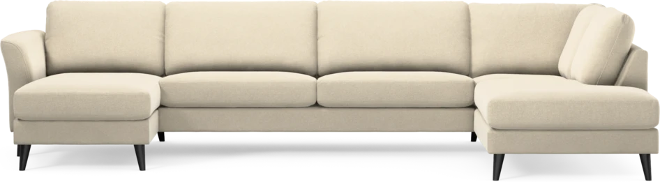 Bridge - 3-sits soffa med schäslong vänster och divan höger - Beige