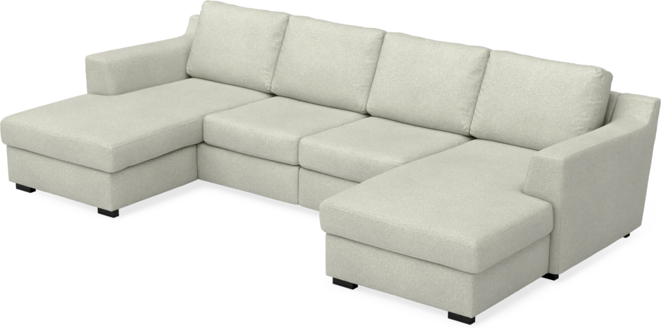 Friday - 2-sits soffa med två schäslonger - Beige