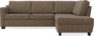Friday - 2,5-sits soffa med divan höger - Brun