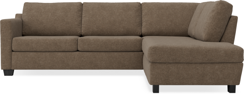 Friday - 2,5-sits soffa med divan höger - Brun