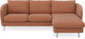 Madison - 2-sits soffa med schäslong höger - Orange