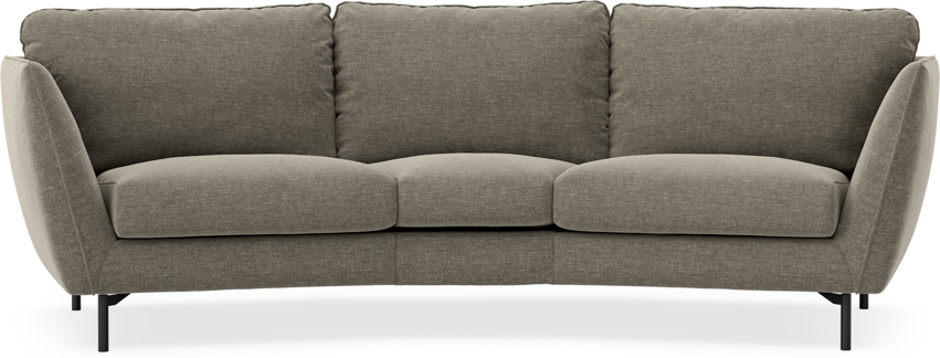 Madison - 3-sits soffa svängd, 70 cm - Grön