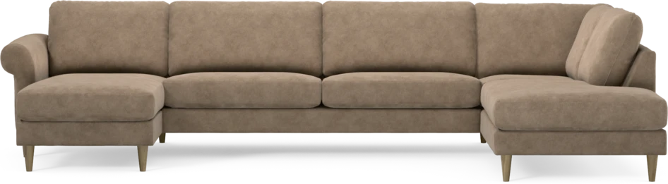 Bridge - 3-sits soffa med schäslong vänster och divan höger - Beige