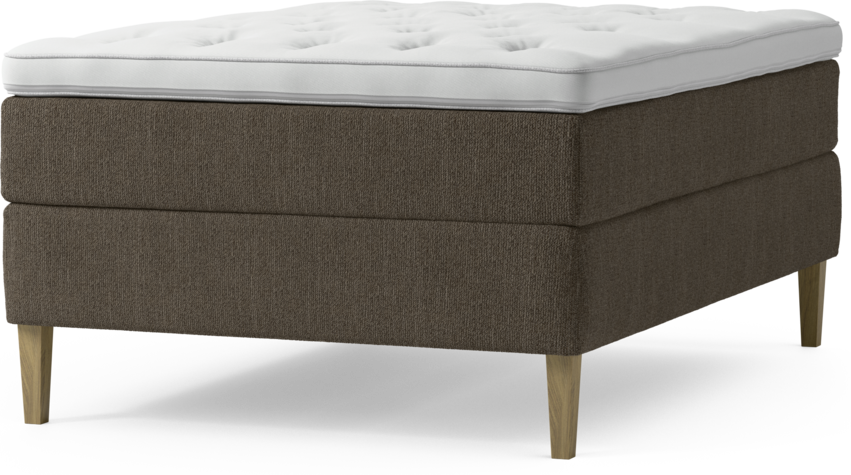 Delux Exclusive - Kontinentalsäng, enkelsäng 140 cm med bäddmadrass och sängben