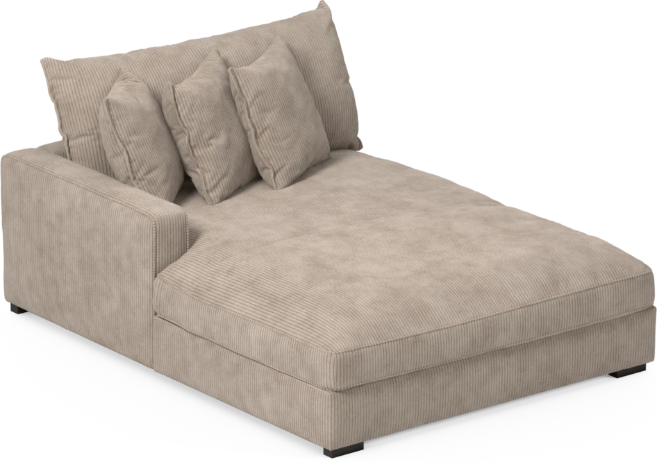 Rossi - Schäslong XL höger - Beige