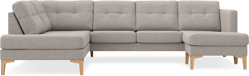 Rio - 3-sits soffa med divan vänster och schäslong höger - Beige