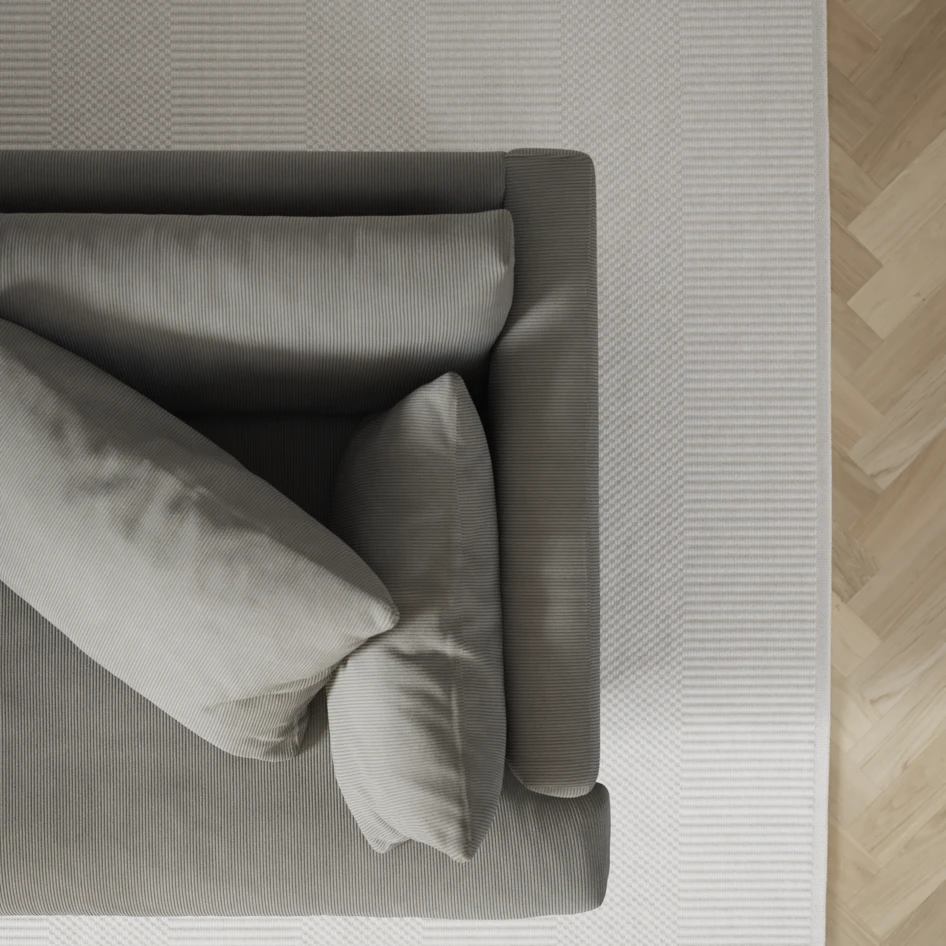 Harper - 3-sits soffa med divan höger - Grå