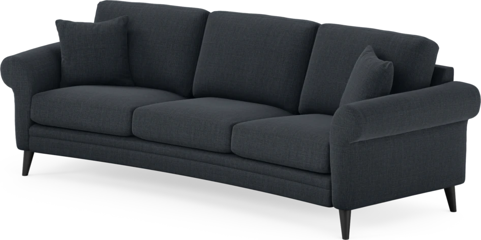 Eden - 3-sits soffa svängd - Blå