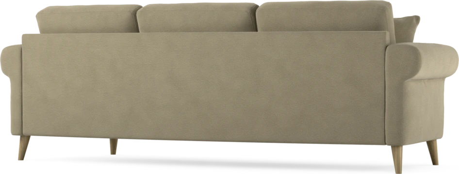 Eden - 3-sits soffa svängd - Beige