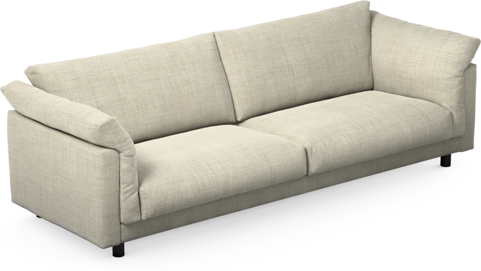 Cherrie - 4-sits soffa, fast klädsel - Beige