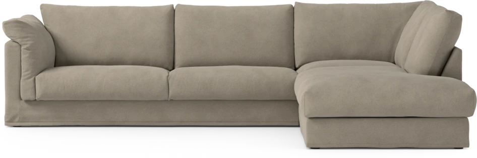 Cherrie Klädsel - Klädsel till 3-sits soffa med divan höger - Beige